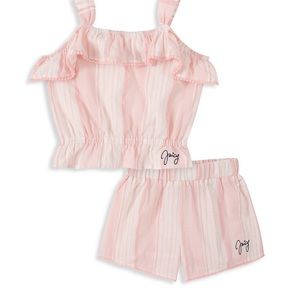 Juicy Couture Toddler 2-piece Stripe Top & Shorts Set